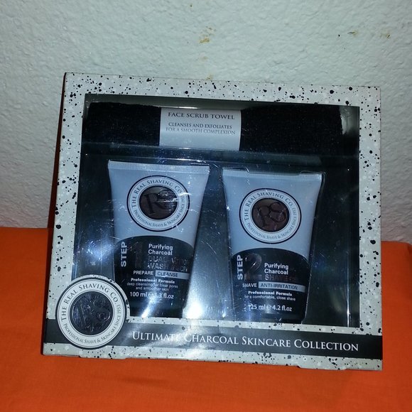 THE REAL SHAVING CO. ULTIMATE CHARCOAL SKINCARE COLLECTION Gift Set Made England - Picture 2 of 3